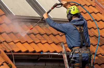 Démoussage et hydrofuge de toiture à Saunay